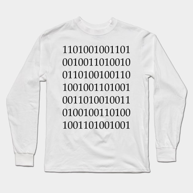 Binary Long Sleeve T-Shirt by Water Boy